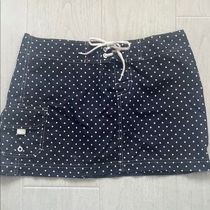 Tommy Hilfiger Navy and White Polka Dot Swim Mini